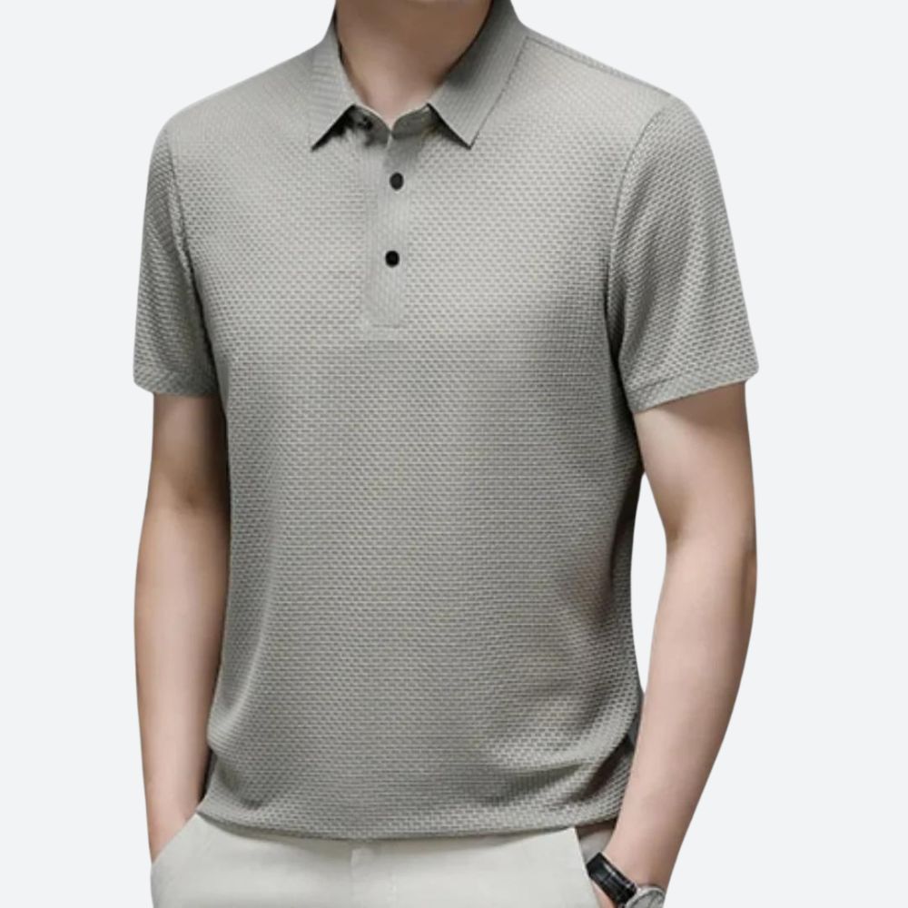 Luxe Gestructureerd Herenpoloshirt - Anton