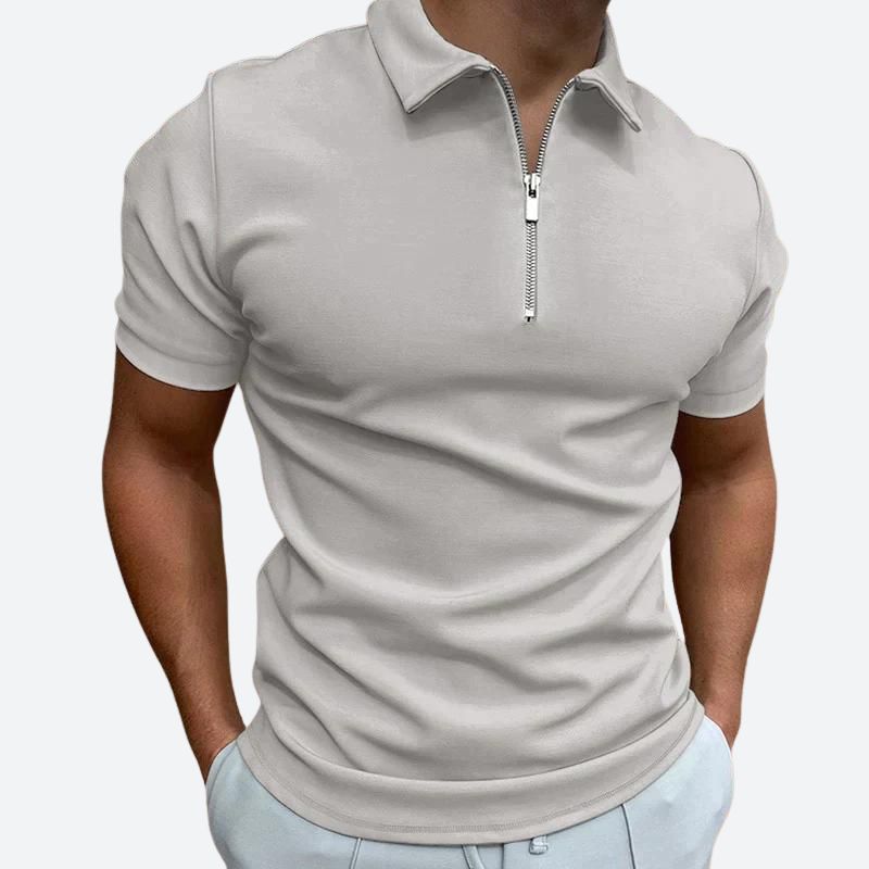 Polo T-shirt met Rits - Barend