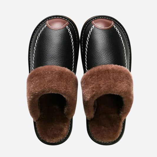 Fleece pantoffels met lage instap - Casimir