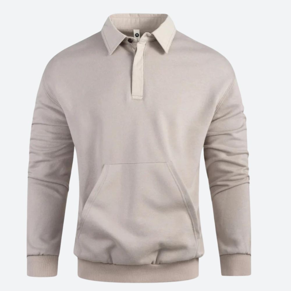 Klassiek Pullover Sweatshirt met kraag - Coby