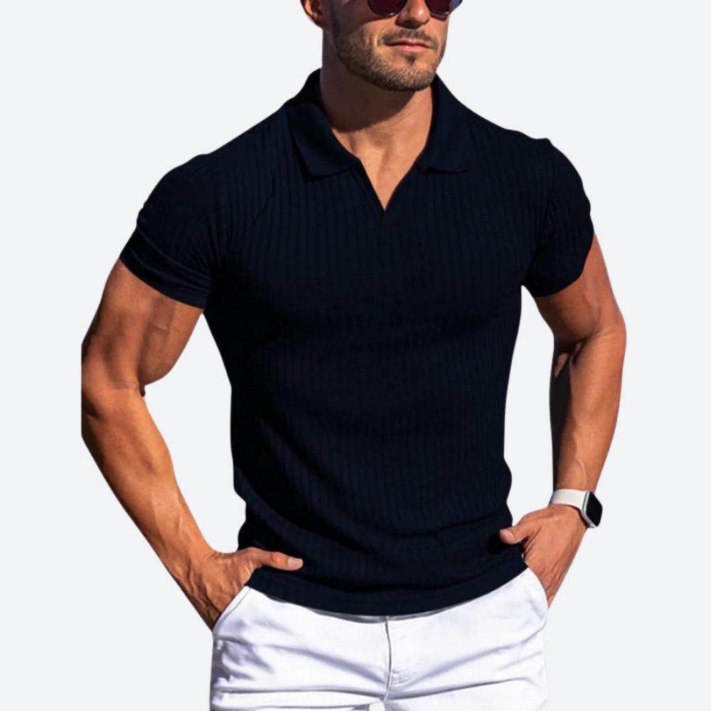 Heren Getailleerd Poloshirt - Dash