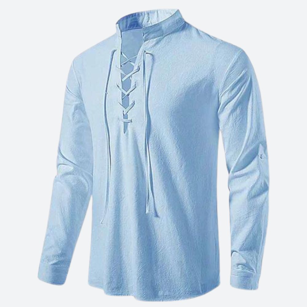 Elegant shirt met V-hals - Elmer