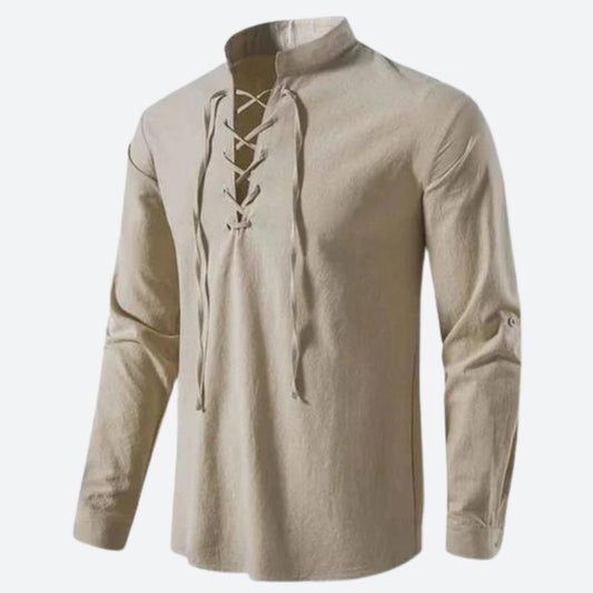 Elegant shirt met V-hals - Elmer