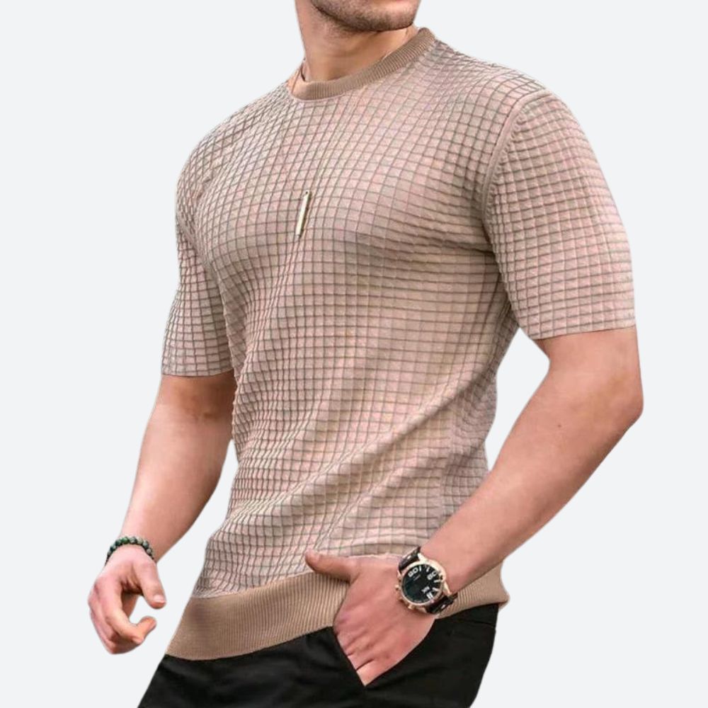 3D Wafel casual t-shirt - Grego