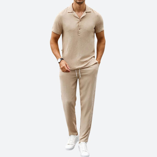 Casual tweedelige zomeroutfit voor mannen - Kier