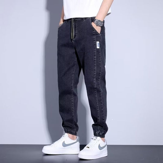 Zachte denim joggingbroek - Aljor