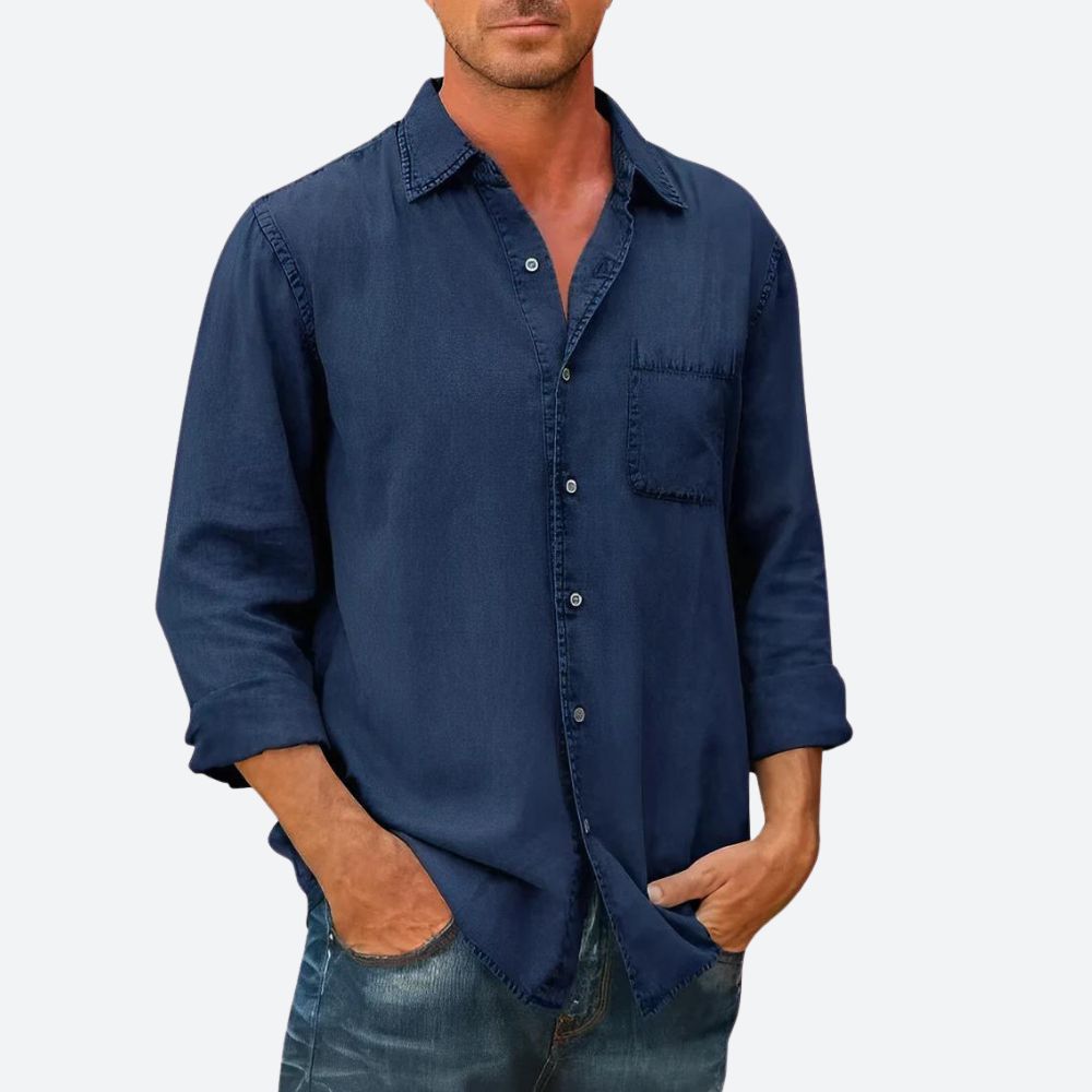 Casual heren denim overhemd - Ricky