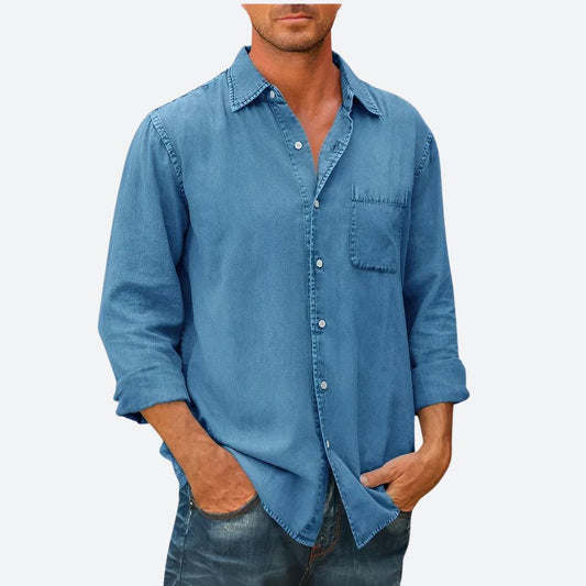 Casual heren denim overhemd - Ricky