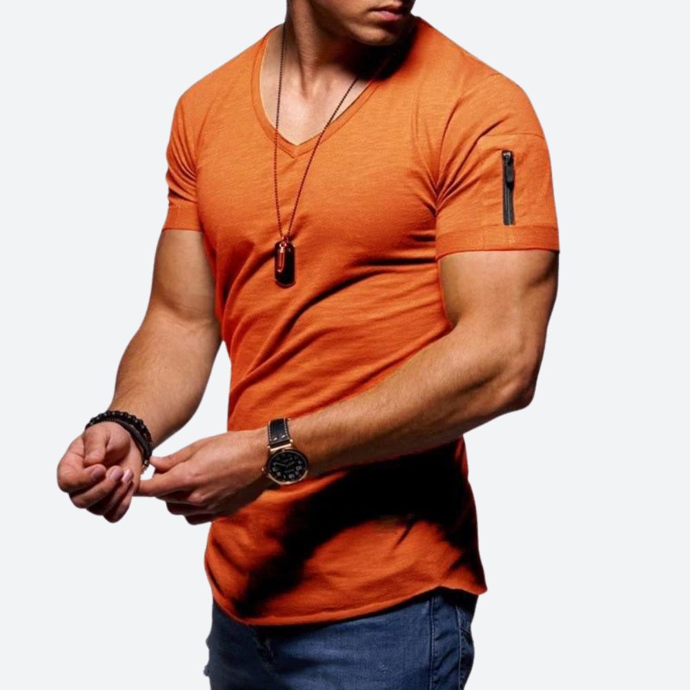 Heren Muscle T-shirt met V-hals - Rick