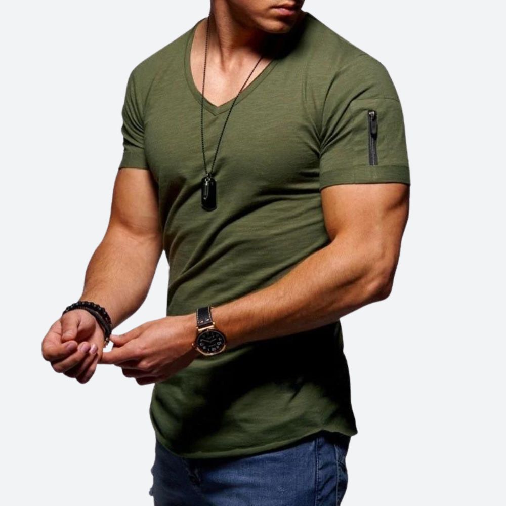 Heren Muscle T-shirt met V-hals - Rick