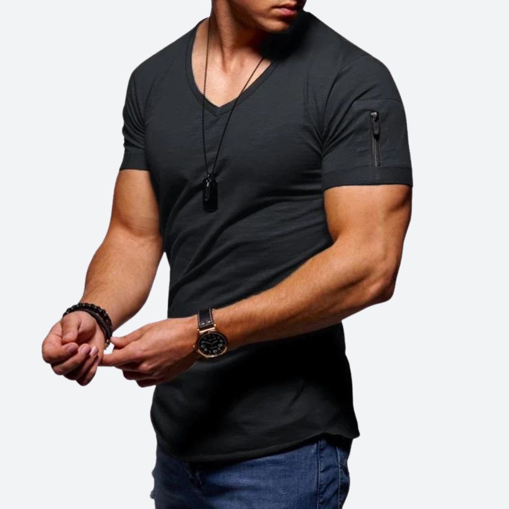 Heren Muscle T-shirt met V-hals - Rick