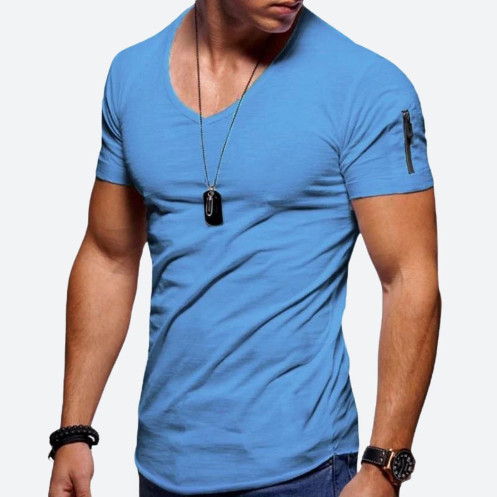 Heren Muscle T-shirt met V-hals - Rick