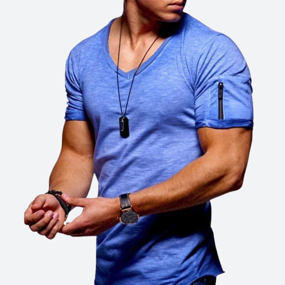 Heren Muscle T-shirt met V-hals - Rick