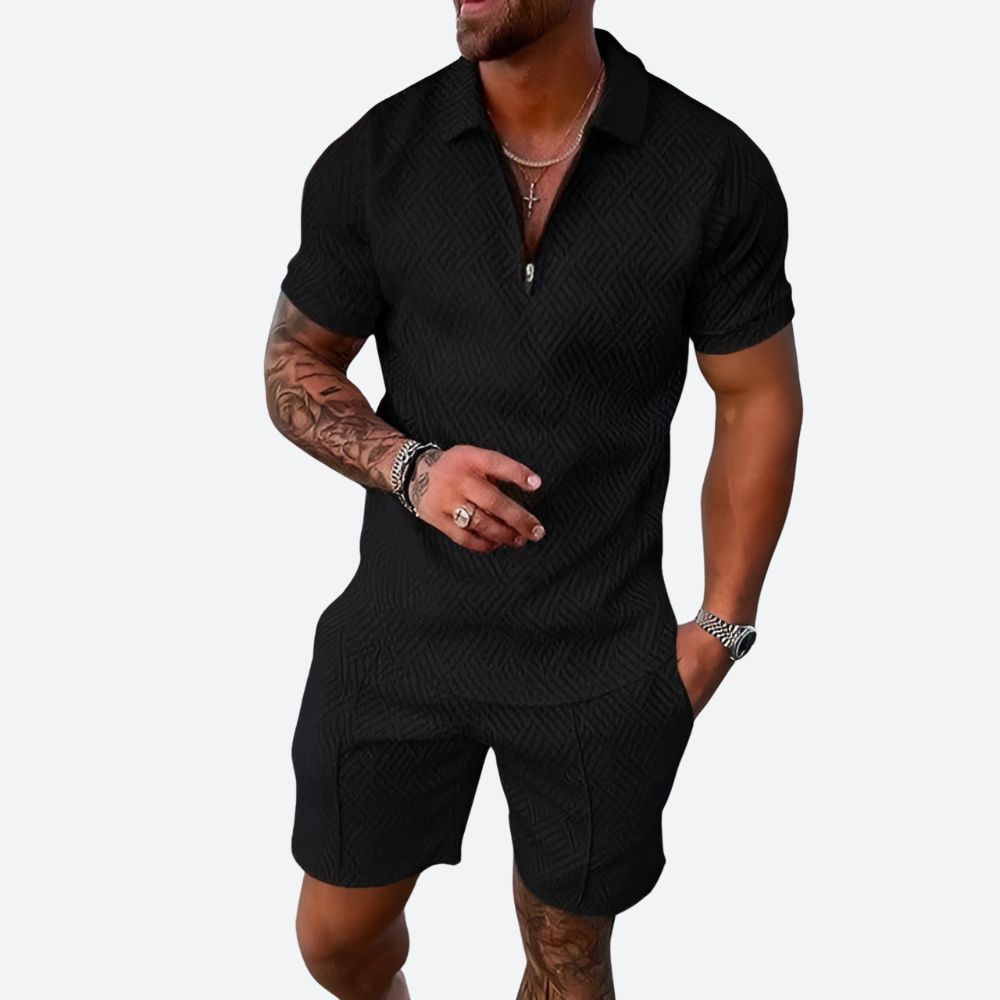 Luxe polo en shorts zomerset voor heren - Varthon