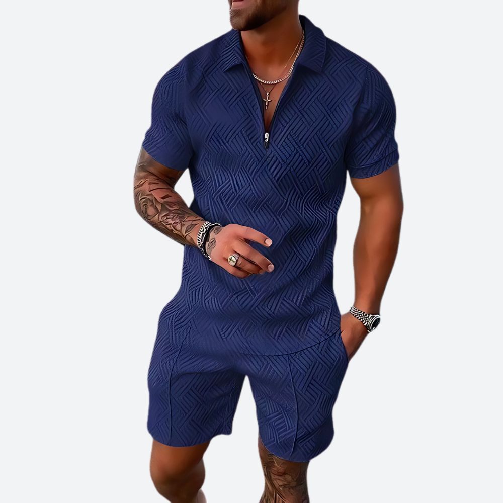 Luxe polo en shorts zomerset voor heren - Varthon