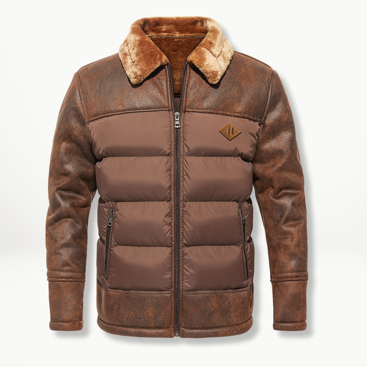 Casual fleece warm jack voor heren met een stijlvolle look en comfortabele fleecevoering.






