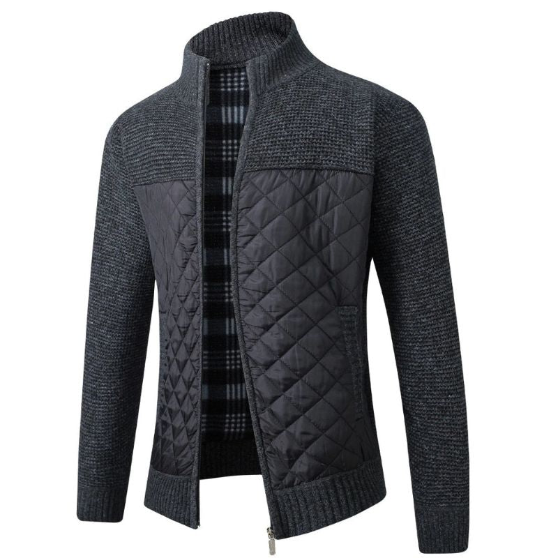 Elegante slim fit winterjas voor heren in bordeaux, met een slanke pasvorm en luxe textuur, perfect voor koude dagen.