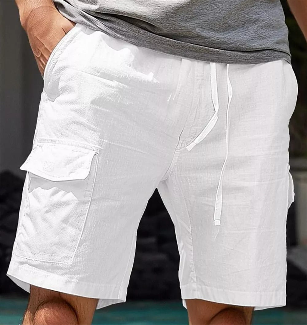 Veelzijdige linnen zomer Cargo Shorts voor mannen - Nard