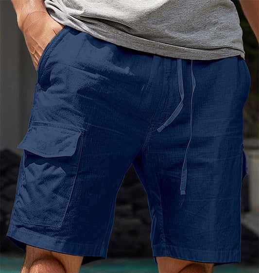 Veelzijdige linnen zomer Cargo Shorts voor mannen - Nard