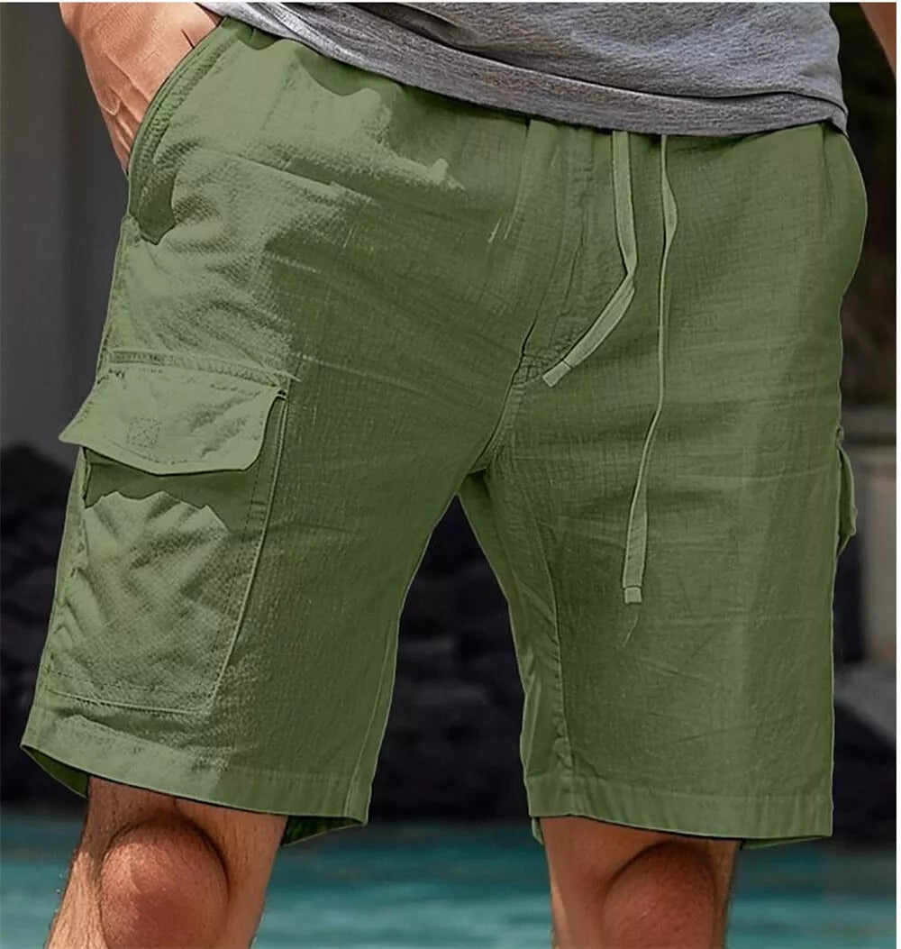 Veelzijdige linnen zomer Cargo Shorts voor mannen - Nard