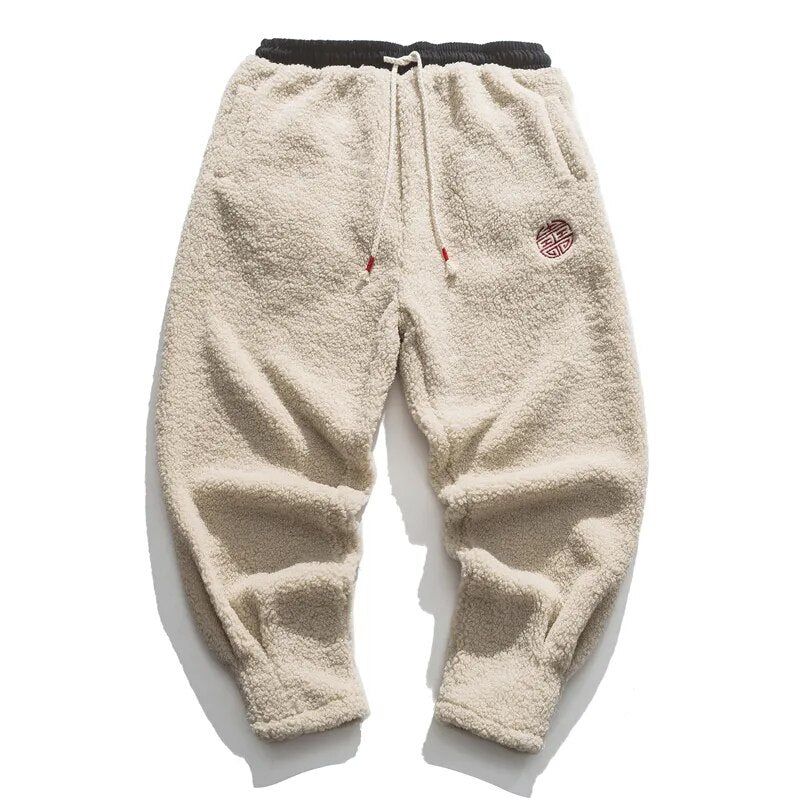 Zachte en warme fleece joggers voor heren met een trendy urban uitstraling.