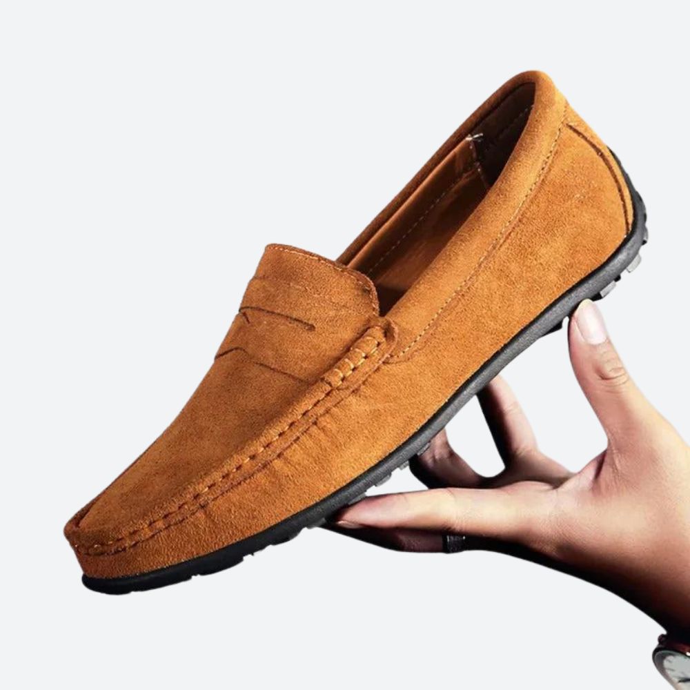 Tijdloze klassieke herenschoenen voor mannen, gemaakt van suède met ergonomische pasvorm en antislip loopvlakzool.